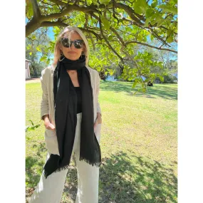 ⭐️ Pure Cashmere Pashmina Black