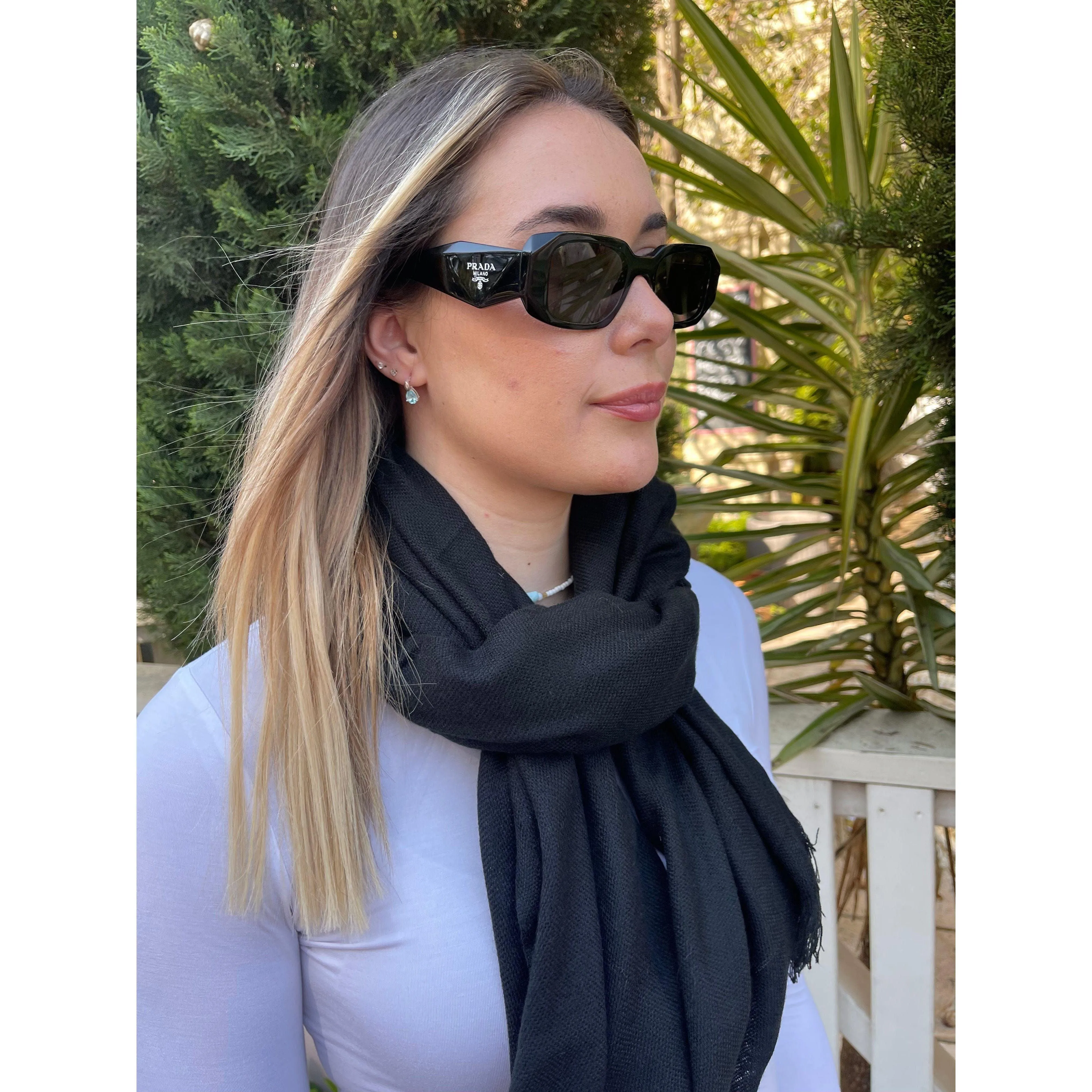 ⭐️ Pure Cashmere Pashmina Black
