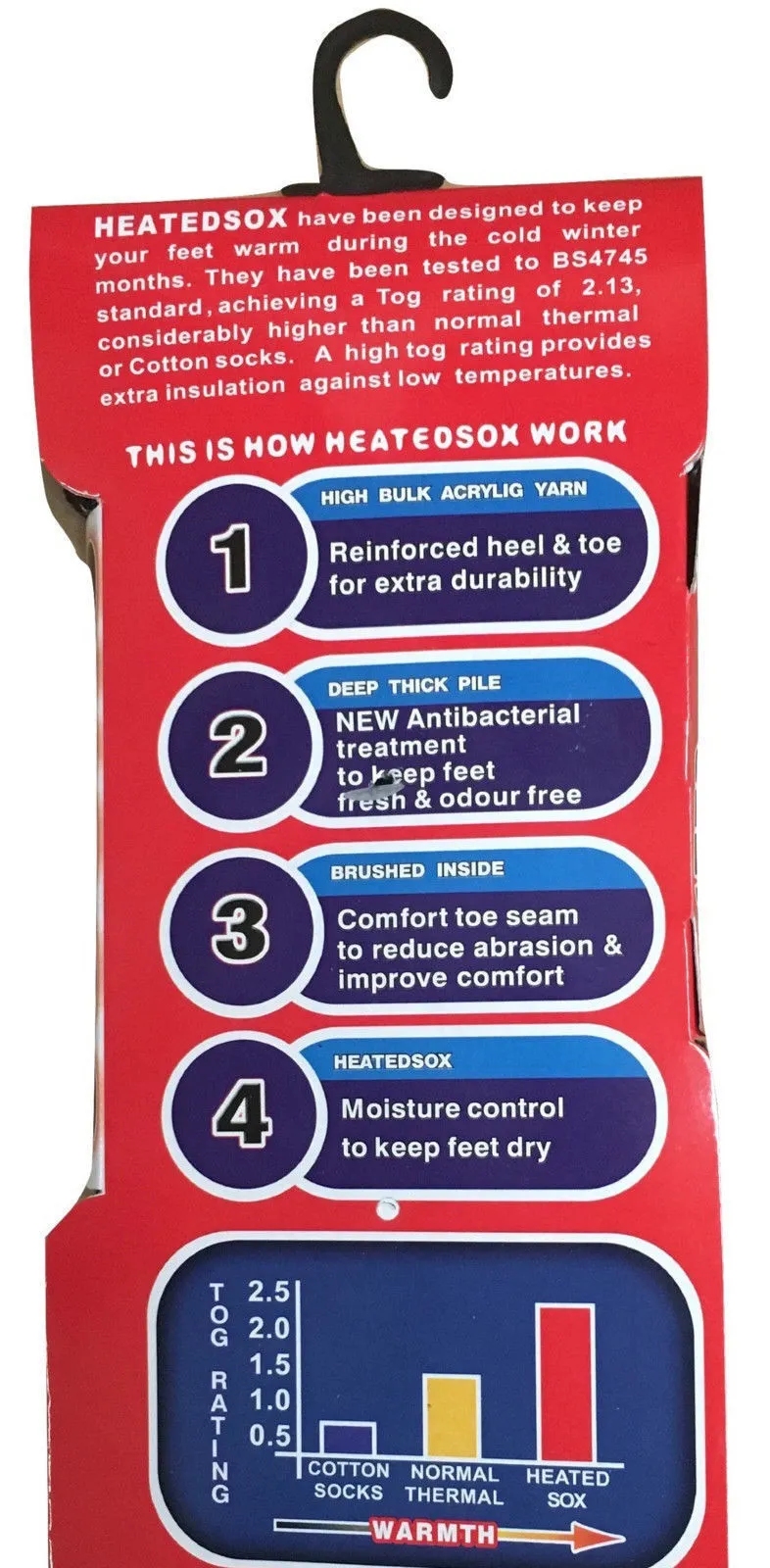 3 Pairs Mens THERMAL HEATED SOCKS Warm Winter Comfort Mens Work Sox Ski BULK