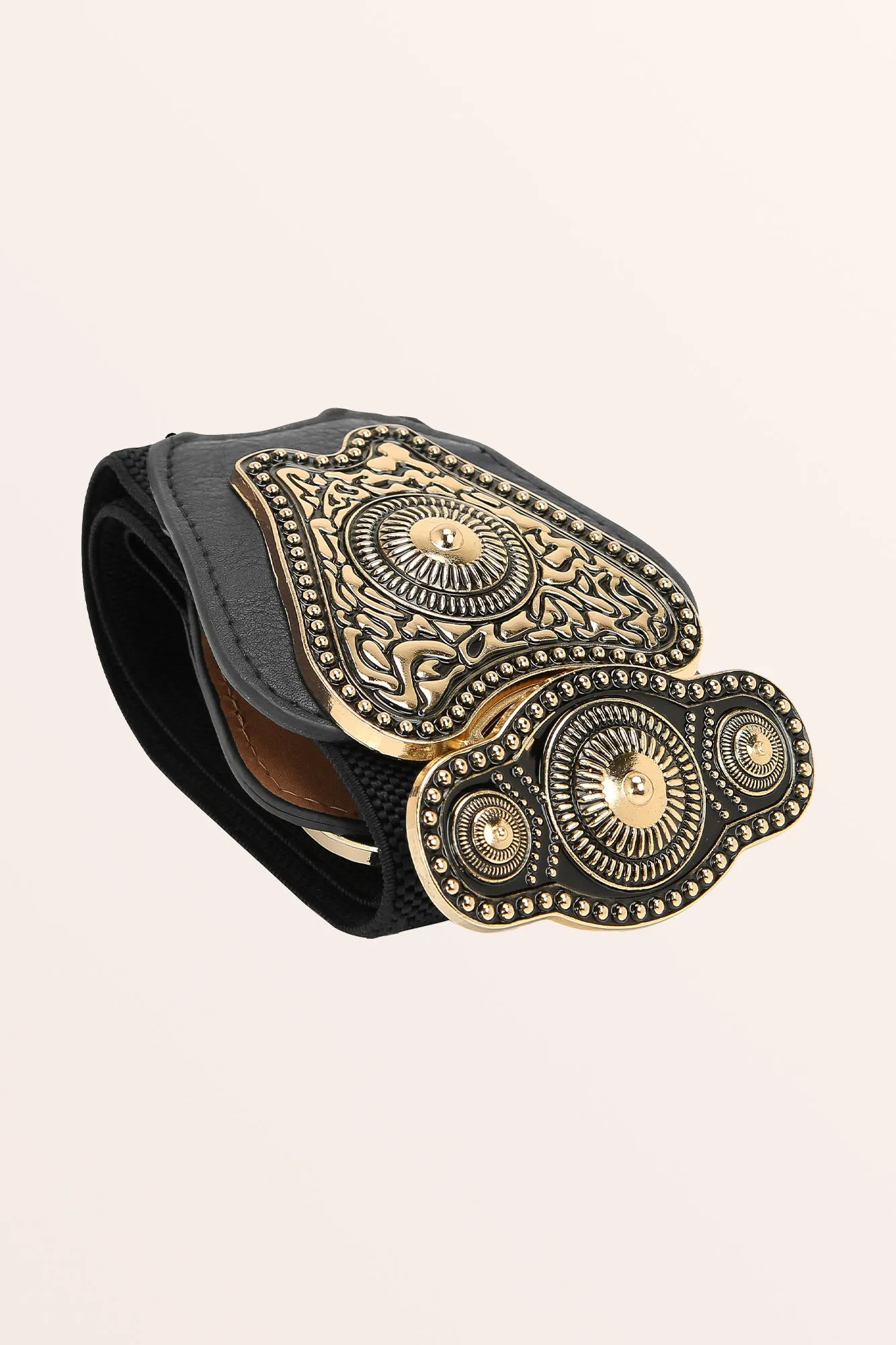 Antique Buckle Belt - Black
