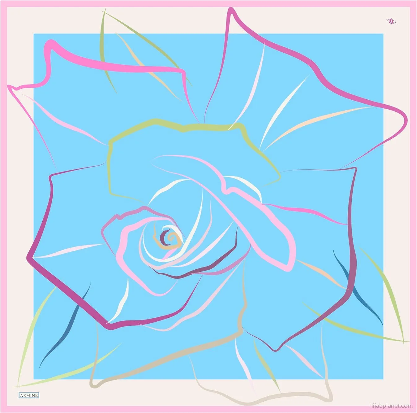 Armine Lotti Abstract Silk Scarf #83