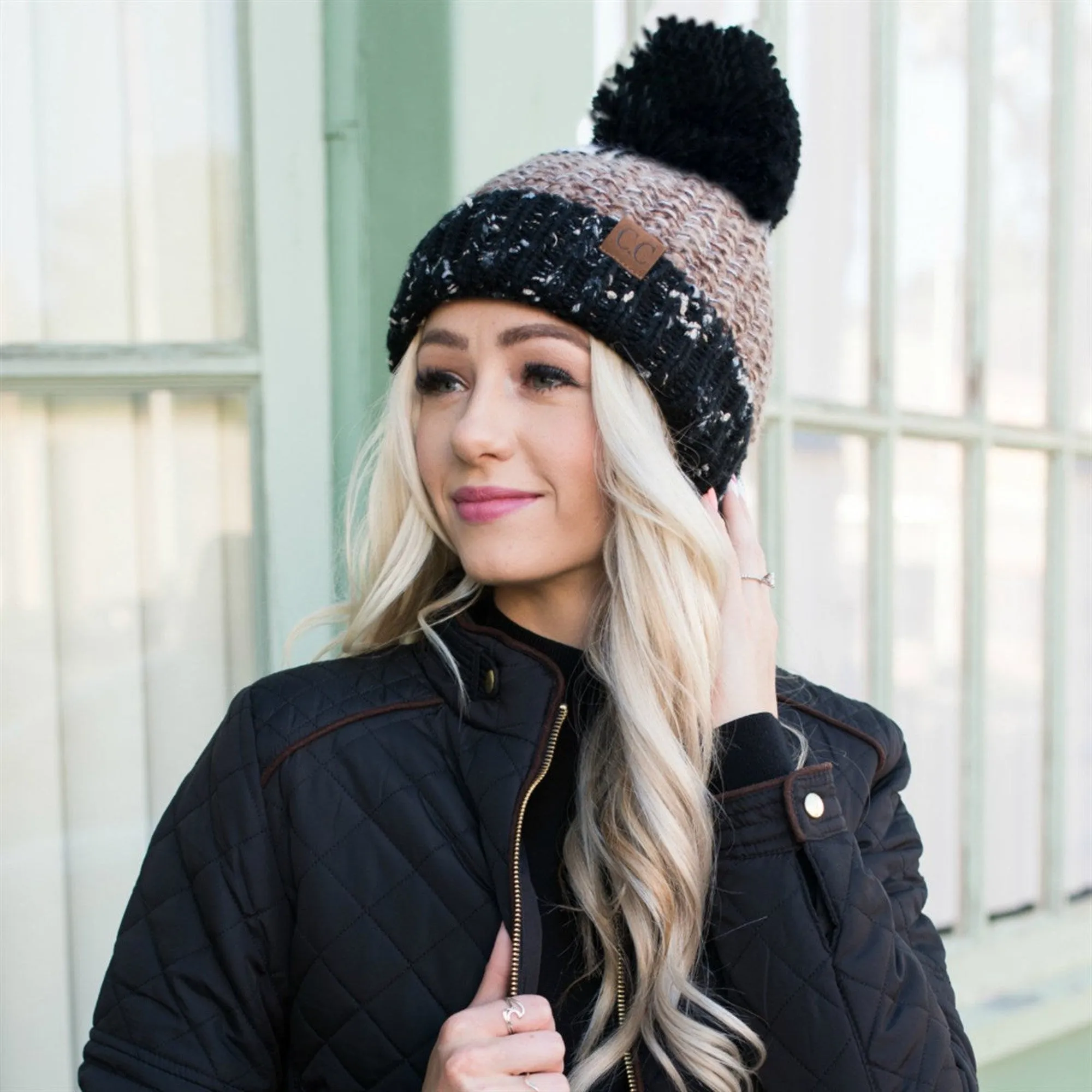 CC Yarn Pom Detailed Beanie