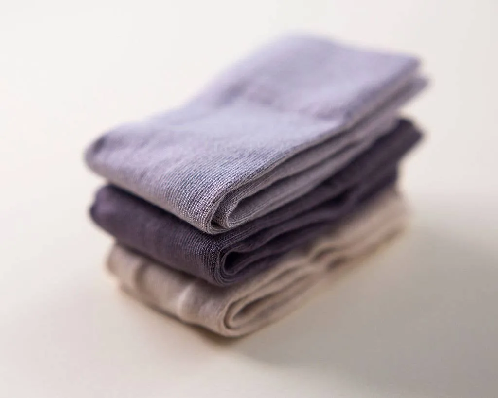 Classic - Non-Slip Baby Socks in Sand, Light Gray, Dark Gray