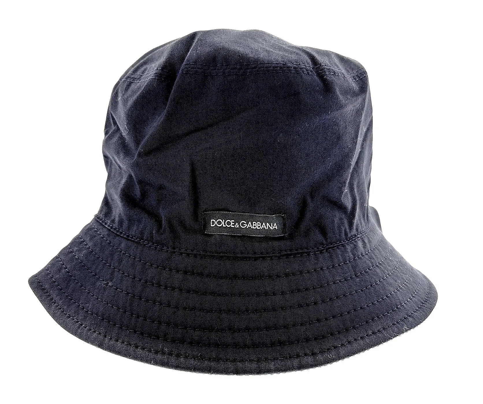 Dolce & Gabbana Men’s Grey Pure Cotton Bucket Hat-Adult M