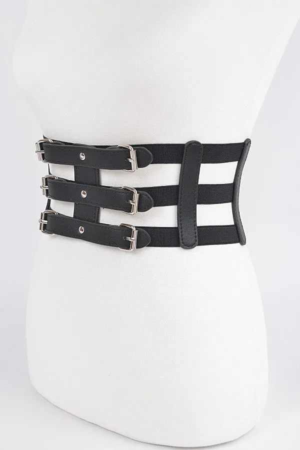 Festival Cage Pleather Belt