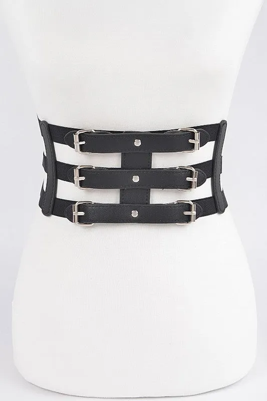 Festival Cage Pleather Belt
