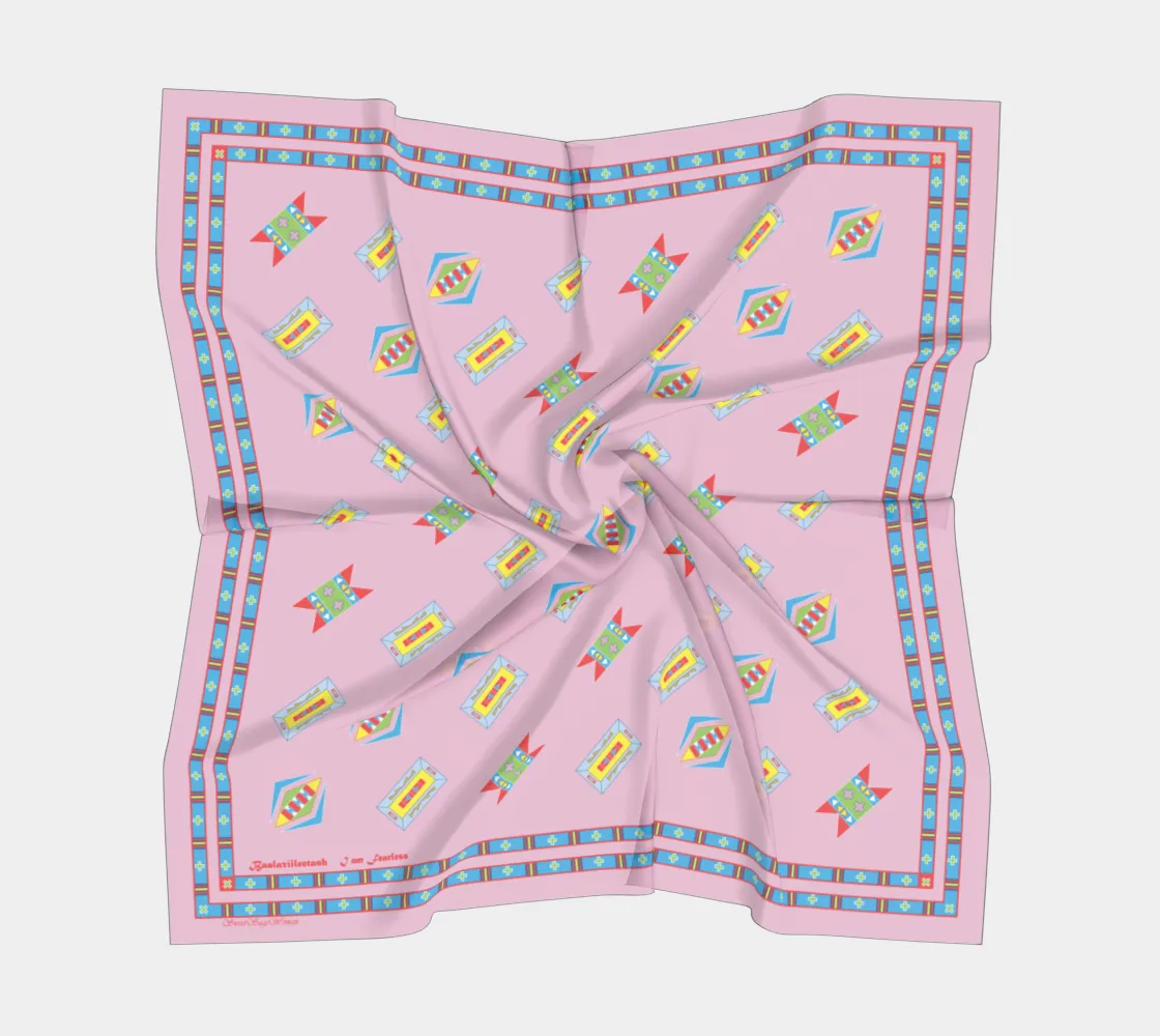 Hiitche "Pink" SweetSageWoman Square Scarf