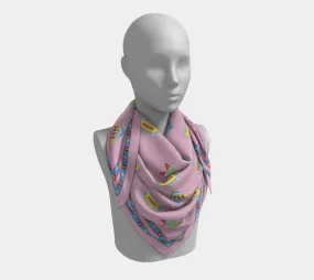 Hiitche "Pink" SweetSageWoman Square Scarf