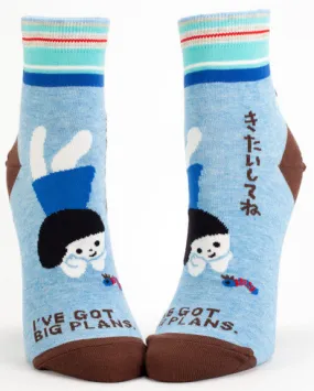 I've Got Big Plans Shortie Socks (Women's)