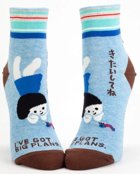 I've Got Big Plans Shortie Socks (Women's)