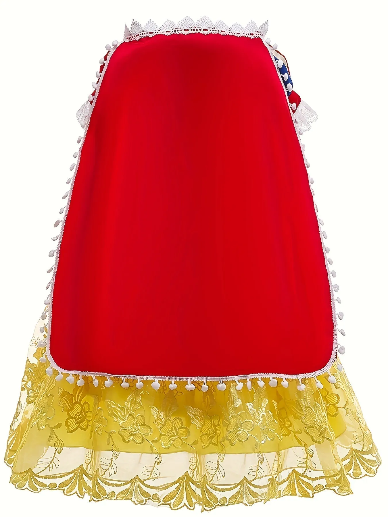 Kamo Princess costume puff sleeve dress up with accessories perfect for girls party Christmas Halloween character dress up party dress mesh Tutu dress