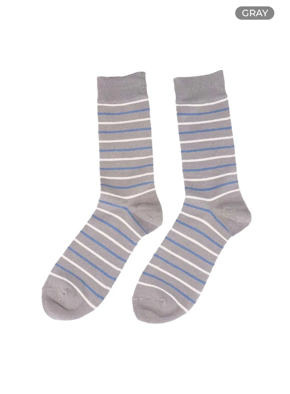Men's Striped Midi Socks IY410