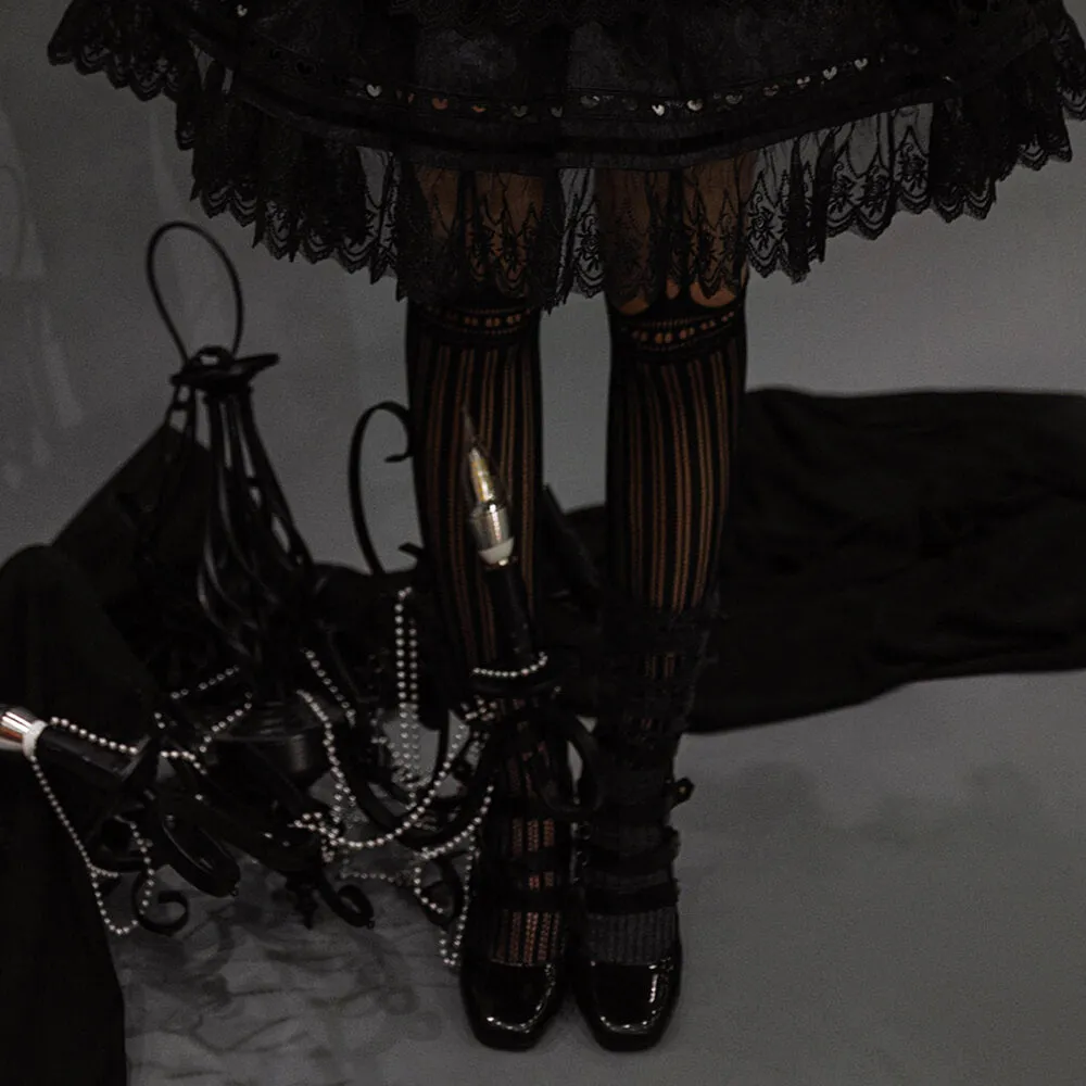 Sexy Black Garter Socks