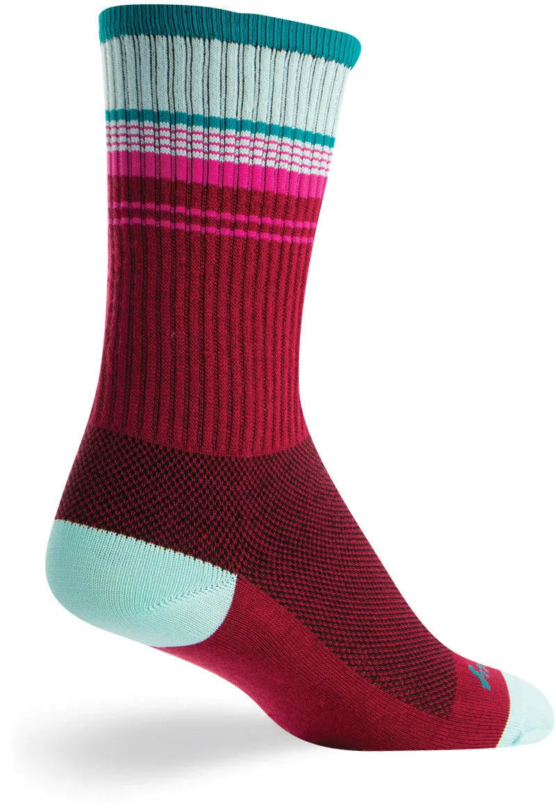 SockGuy Dusk Stripe Crew Sport Socks