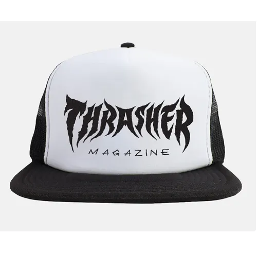 Thrasher Snapback Mesh Hat Metal