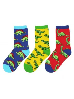 Toddler Dinosaur Socks 3 Pair Pack